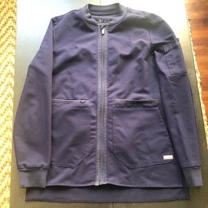 Figs Bellery Scrub Jacket size XS, Navy blue
